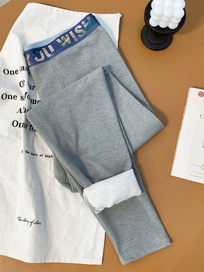 Men's Thermal Pants with Fleece Lining. Thickened Sports Base Layer Pants