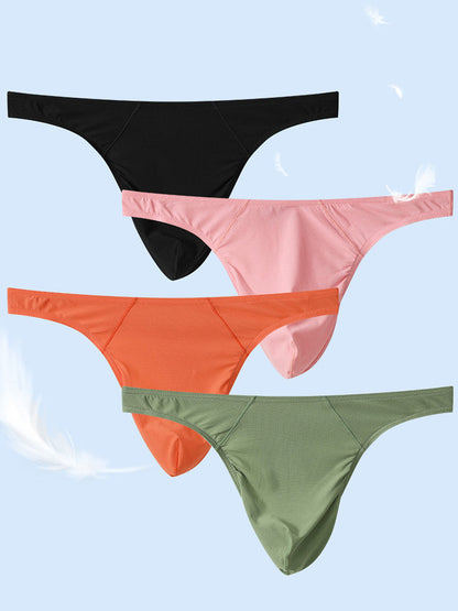 3-pack Men's Low Waist Sexy Mesh Thong