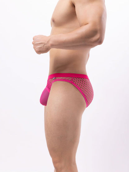 2 Pack Men's Low-Rise Mesh Breathable Bikini