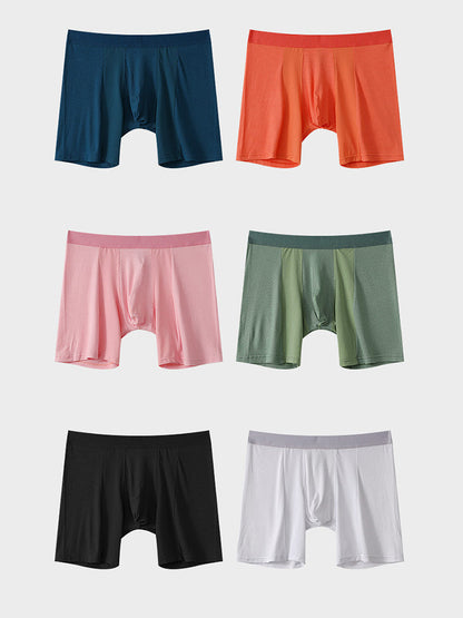 2 Pack Men's Anti-friction Sports Long Nylon Mesh Briefs