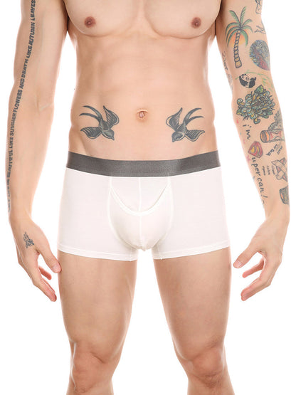 Men's Dual Ball Pouch Trunks With Fly Front