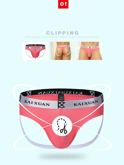 Men's Soft Elastic Comfortable Breathable Low Waist Sexy Thong