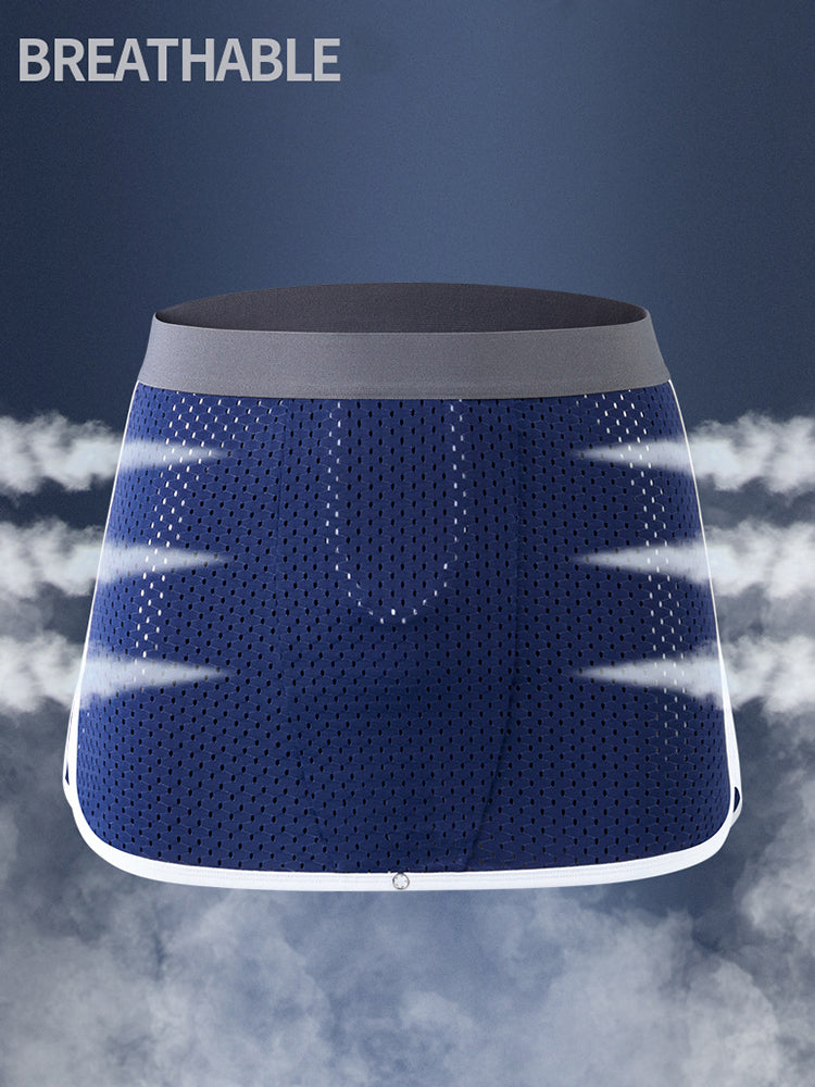 2 Pack Men's  Button Casual U-Shaped Roman Skirt Dual-Purpose Arrow Pants Underwear