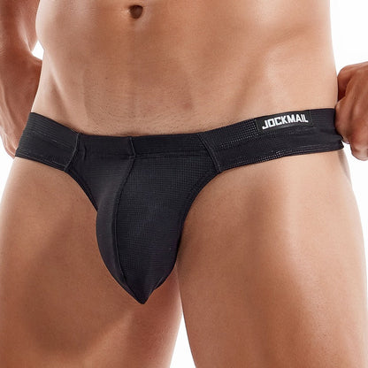 Men's Simple Breathable Mesh Pouch Bikini