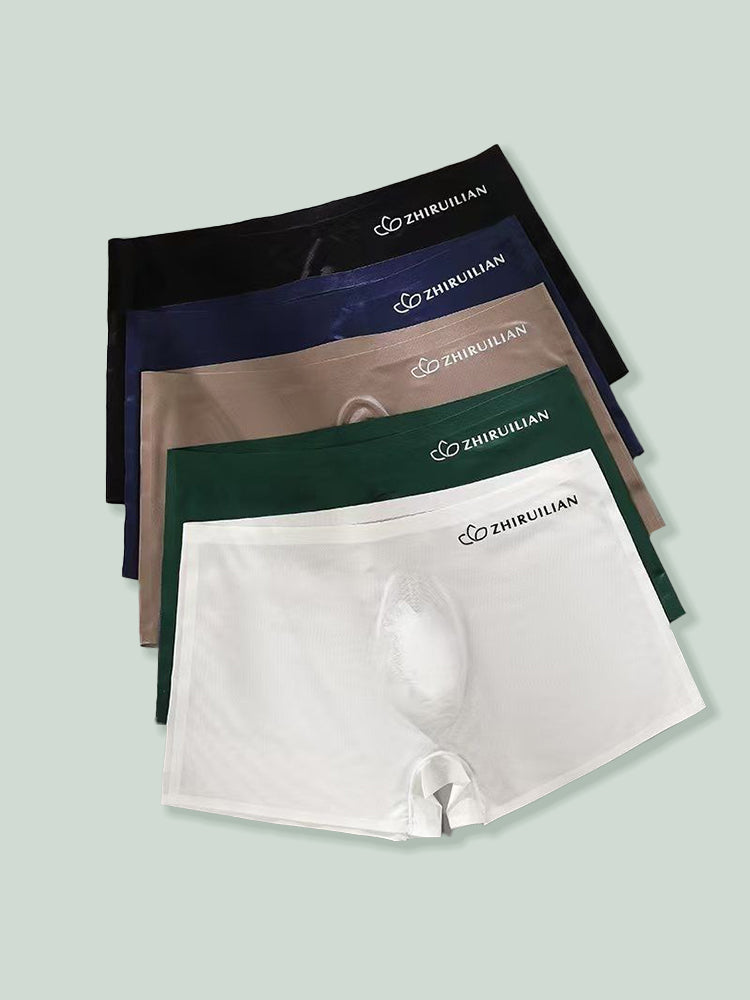 2-pack Men's Translucent Seamless 3D Pocket Boxer Briefs