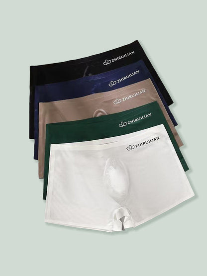 2-pack Men's Translucent Seamless 3D Pocket Boxer Briefs