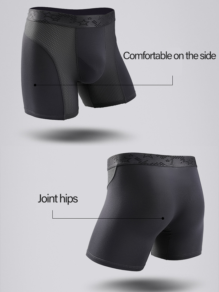 Breathable Antibacterial Mesh Boxers Briefs