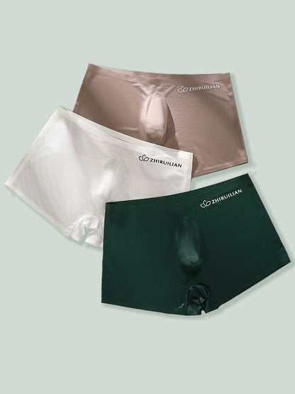 2-pack Men's Translucent Seamless 3D Pocket Boxer Briefs