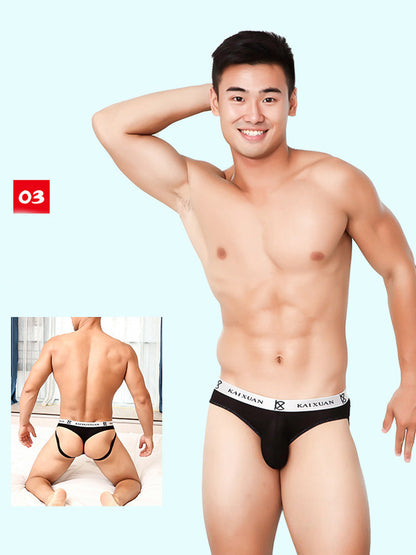 Men's Soft Elastic Comfortable Breathable Low Waist Sexy Thong