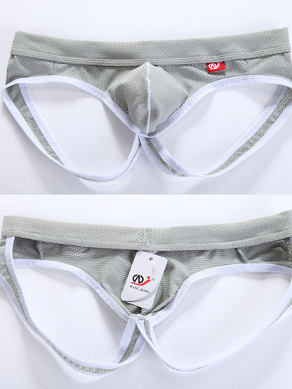 4 Pack Men's Low Waist Sexy Breathable Butt Lifting Stylish Comfortable Jockstrap