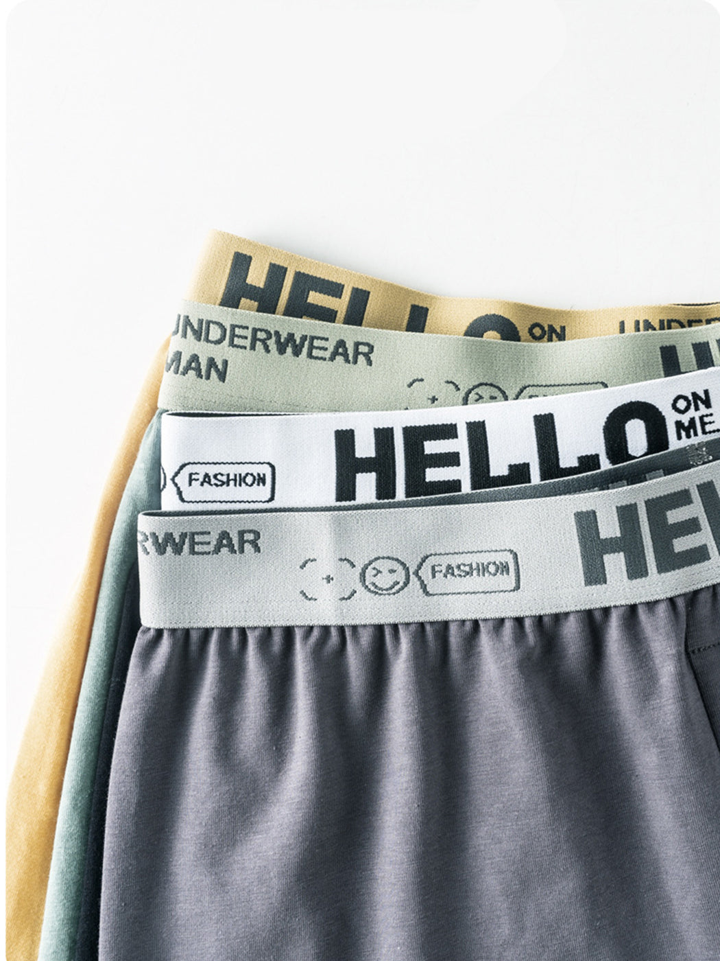 2 Pack Men's Woven Cotton Boxer Shorts With Button Fly