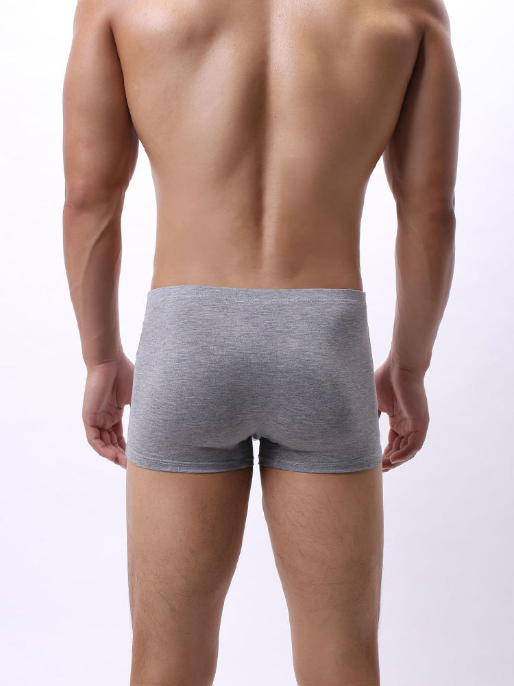 Men's Bamboo Fiber U-pouch Boxer Briefs