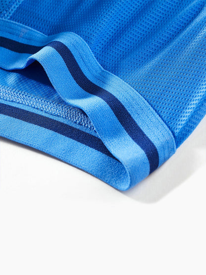 Men's Breathable Mesh Line Trunks with Fly