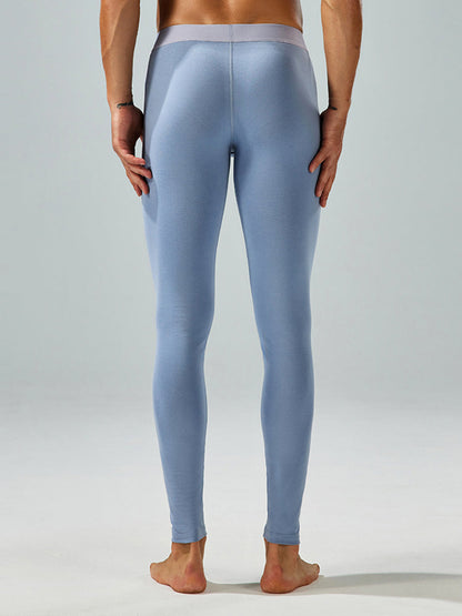 Seobean Men's Thin Autumn and Winter Essential Thermal Underwear Long Pants