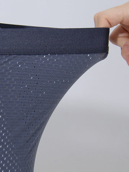 Men's Quick Dry Mesh Long Leg Boxer Briefs