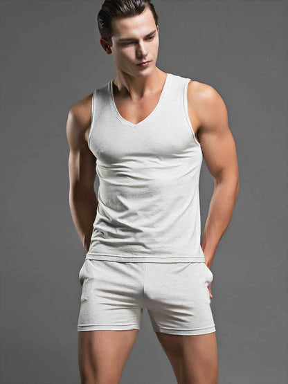 Solid Color Modal Home Boxers for Men