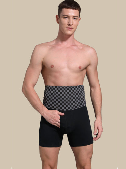 Men's Tummy Control Boxer Briefs With Functional Fly