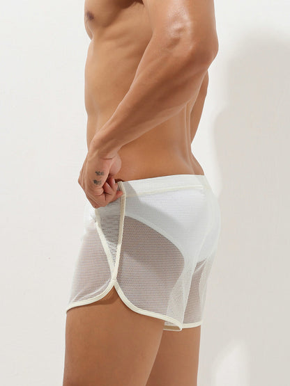 Men's Sexy See Through Mesh Boxer Shorts