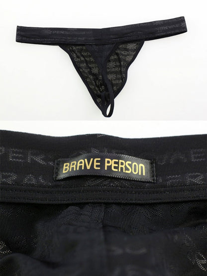 3-pack Men's Lace Obscure Embossed G-String Thong