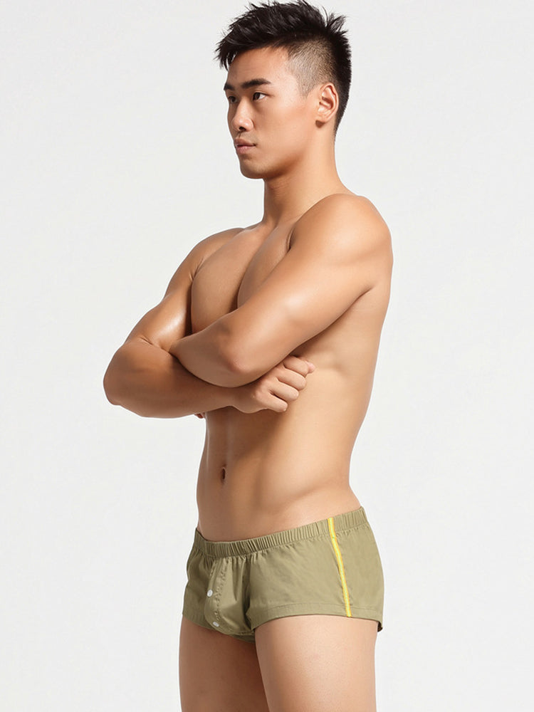 Men's Breathable Trunks with Button Fly