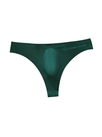4-pack Men's Sexy Solid Color Letter Seamless Thong