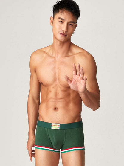 2 Pack Men's Low-Rise Cotton Boxer Briefs