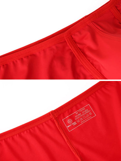 2 Pack Men's 3D Pouch Low-Rise Slim-Fit Trunks