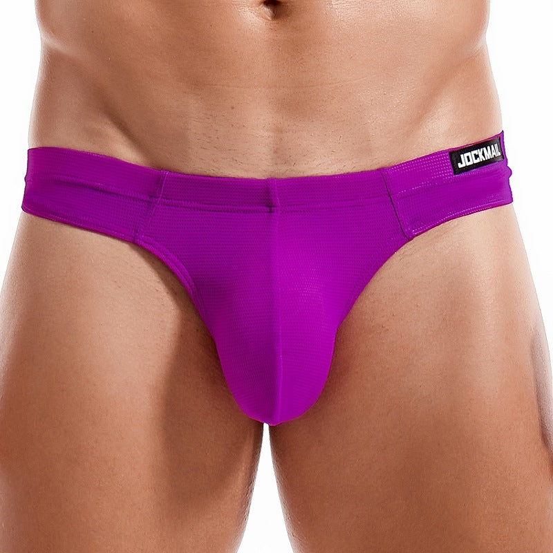 Men's Simple Breathable Mesh Pouch Bikini