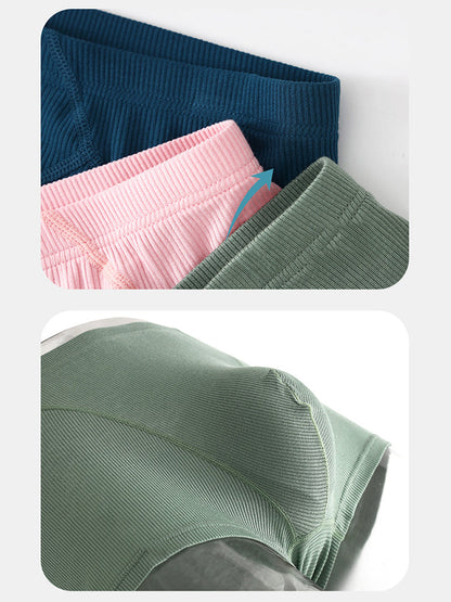 3 Pack Men's Breathable Comfort U-Shaped Raised Pocket Ribbed Briefs