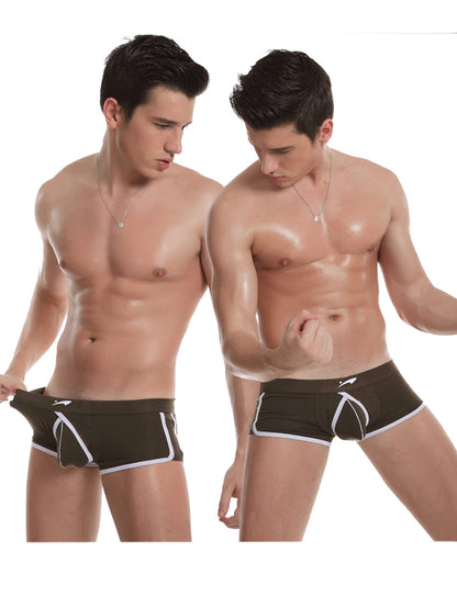 3 Pack Men's Modal U-convex Large Pouch Arrow Pants Breathable Boxer Briefs