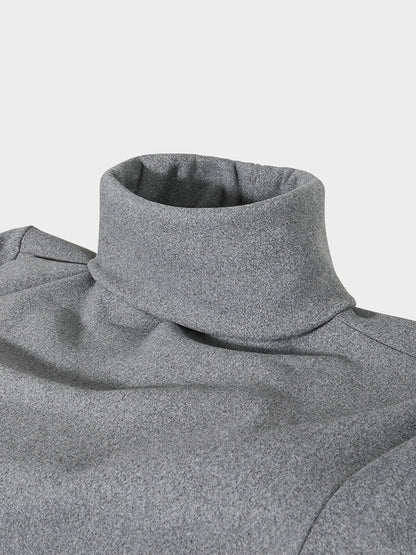 Men's Mid-high Collar Warm Cold-proof Long-sleeved Bottoming Shirt