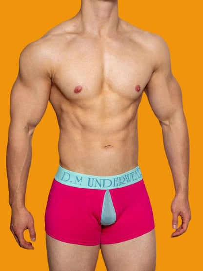 2 Pack Men's Mesh Transparent Open-Cut Cotton Mesh Trunks