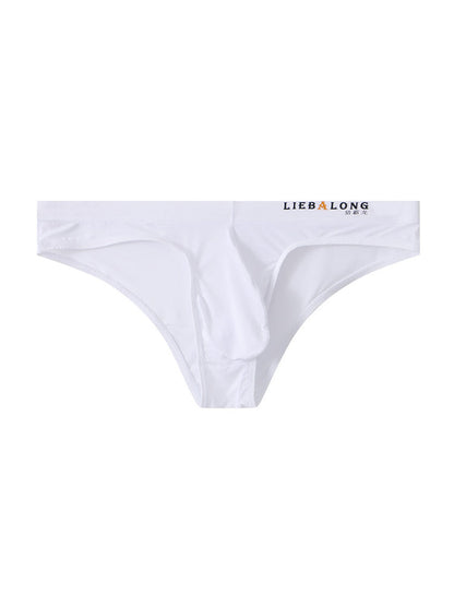 4 Pack Men's Ice Silk Low-Rise Big Pouch Sexy Comfortable Bikini