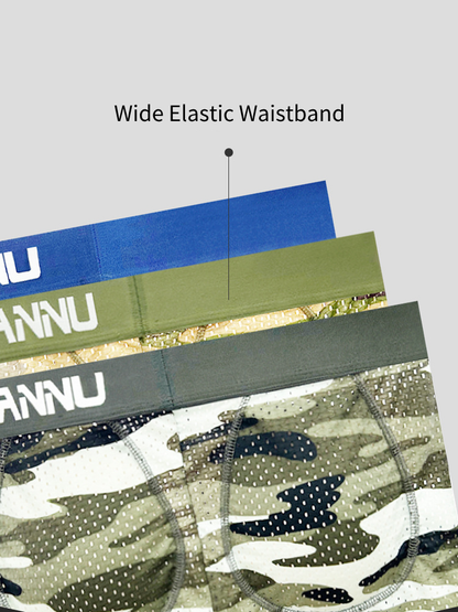 Men's Camouflage Removable Hip Pad Boxer Briefs