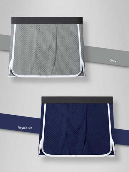 2 Pack Men's  Button Casual U-Shaped Roman Skirt Dual-Purpose Arrow Pants Underwear