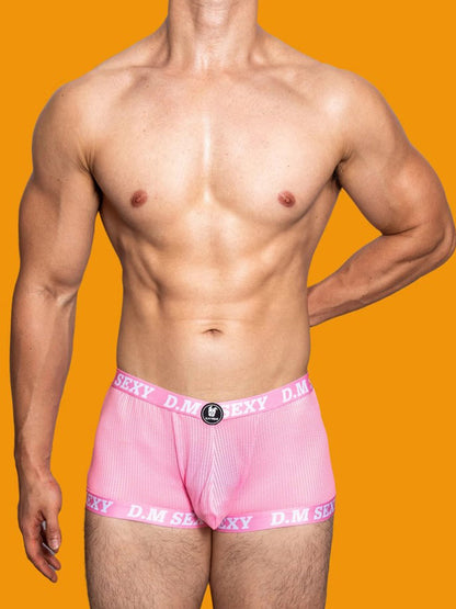 2 Pack Men's Low Waist Mesh Breathable Sports Trunks
