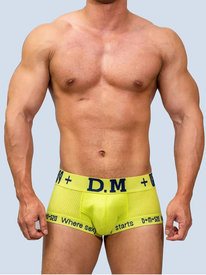 2 Pack Men's Low-rise Sexy Side Opening Pocket Trunk