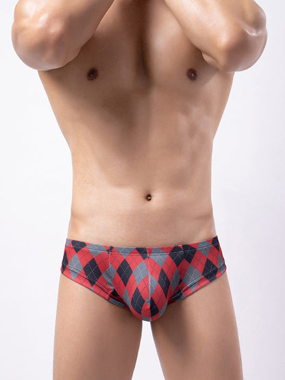 Men's Low-Rise U-Convex Print Thong