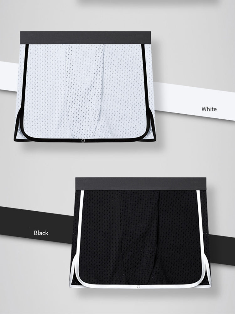 2 Pack Men's  Button Casual U-Shaped Roman Skirt Dual-Purpose Arrow Pants Underwear