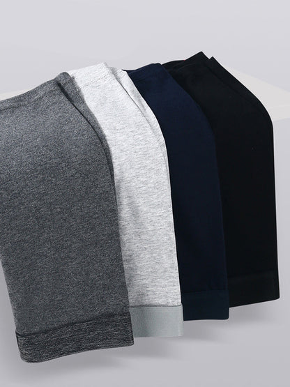 4 Pack Men's Comfortable Cotton Anti-Chafing High Elasticity Sports Boxer Briefs