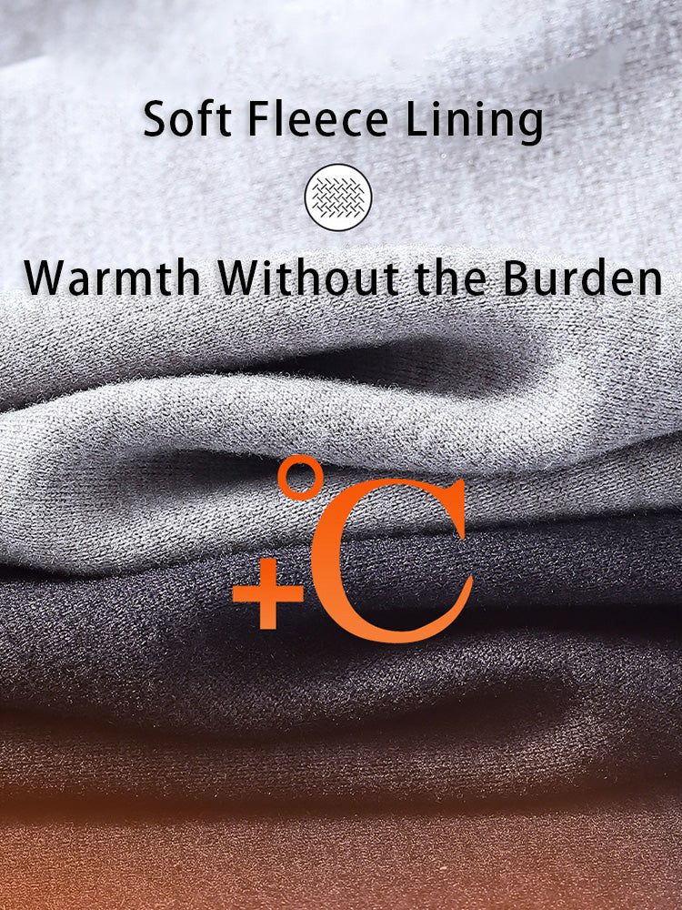 Men's Thermal Pants with Fleece Lining. Thickened Sports Base Layer Pants