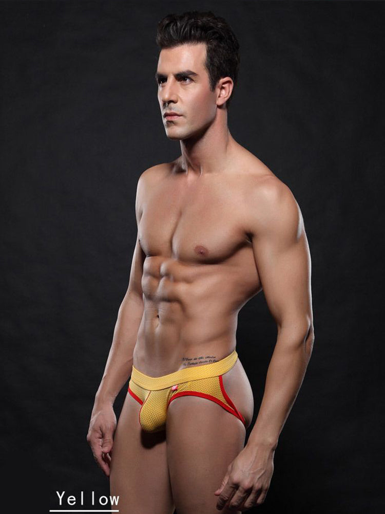 4 Pack Men's Low Waist Sexy Breathable Butt Lifting Stylish Comfortable Jockstrap