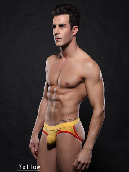 4 Pack Men's Low Waist Sexy Breathable Butt Lifting Stylish Comfortable Jockstrap