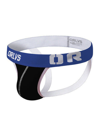 3 Pack Men's U-Pouch Striped Sexy Jockstraps