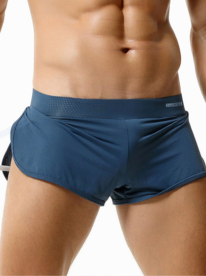 Men's Breathable Mesh Boxer Shorts With Separate Pouch