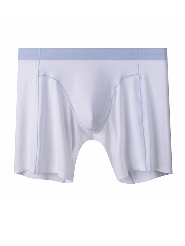 Men's Sports Anti-Chafing Ice Silk Quick-Dry Boxers Briefs & Midway Briefs