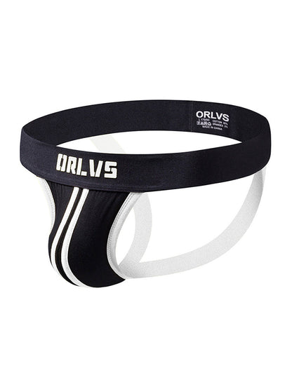 3 Pack Men's U-Pouch Striped Sexy Jockstraps