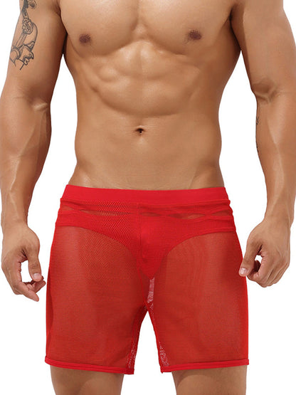 Men's Sexy See Through Mesh Boxer Shorts