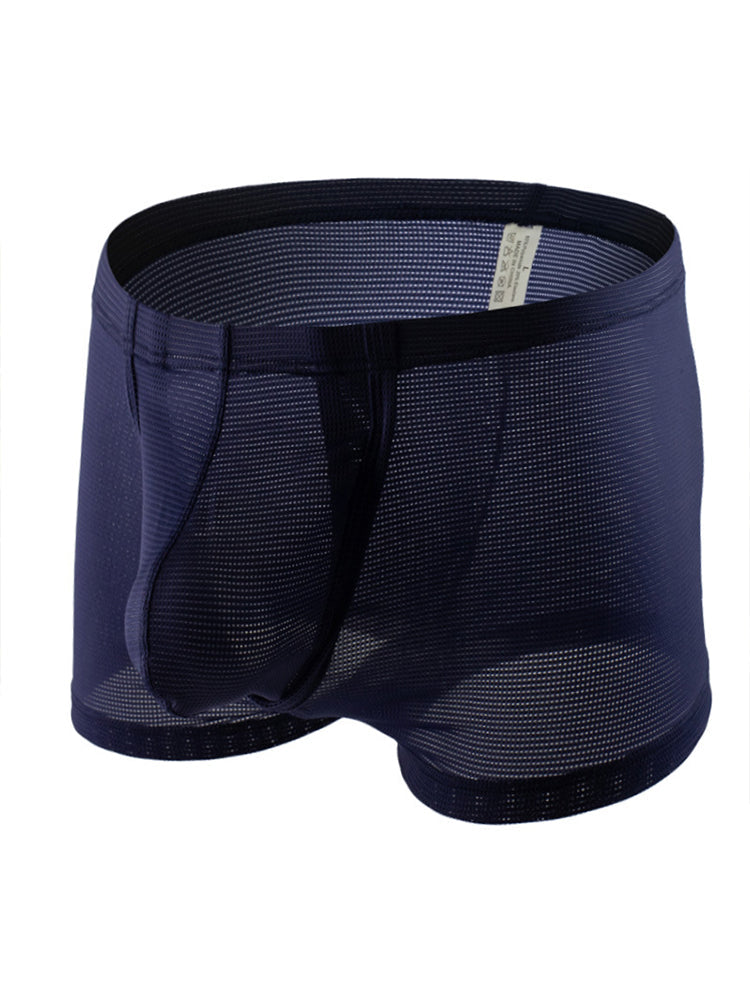 Men's Big Pouch U-convex Trunks with Fly