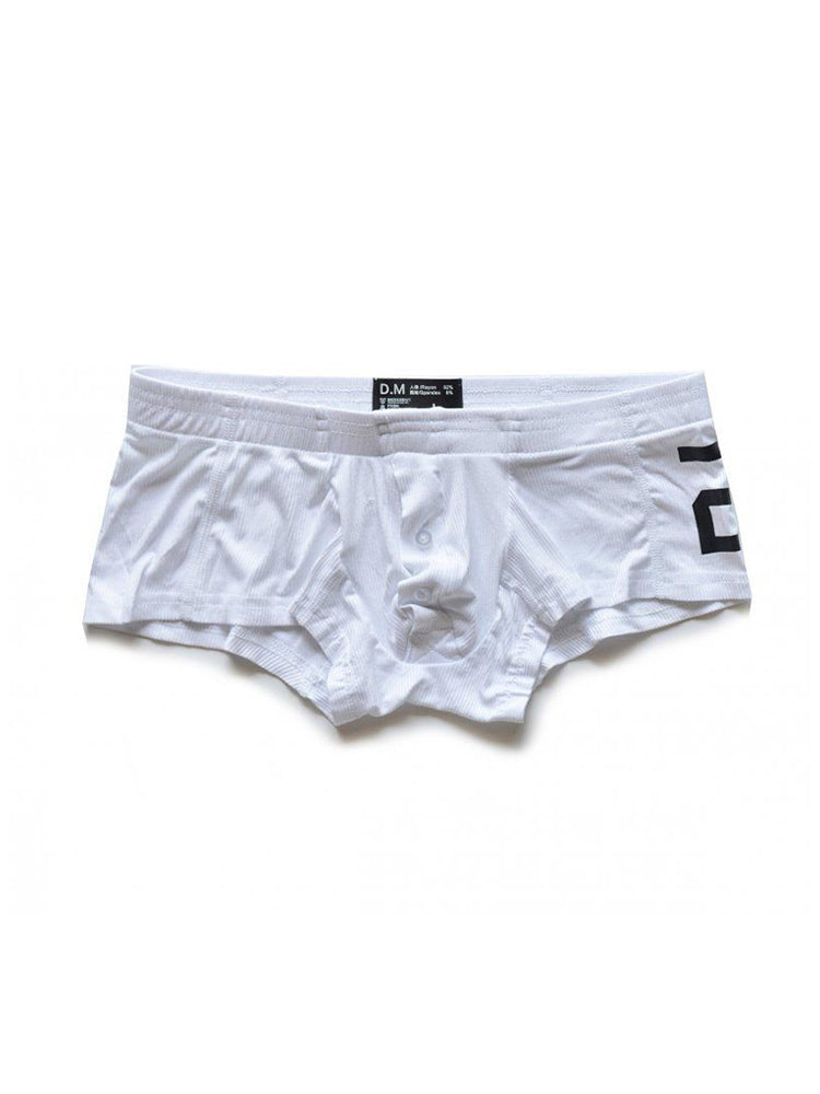 Men's Solid Color Comfortable Button-down Trunks